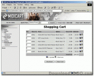 MidiCart PHP Shopping Cart screenshot